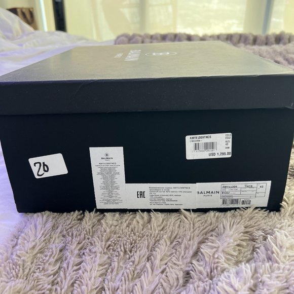 Mens Balmain Unicorn Red and Black - Picture 4 of 5